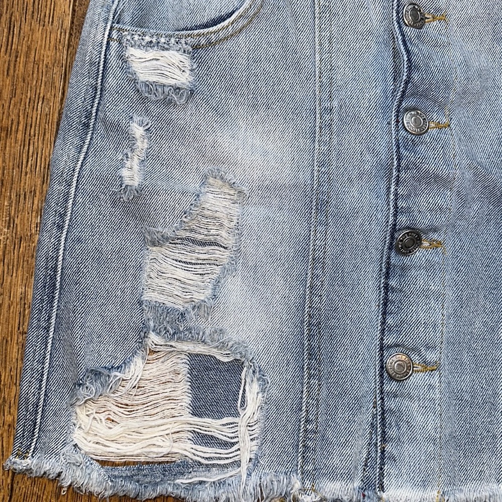 Free People Jean Skirt - Picture 2 of 7